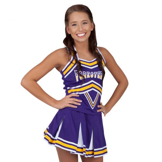 Cheerleading Uniforms | Cheer Tops & Skirts Strappy Custom Uniform Top CF1189 & Custom 8-Pleat Skirt CF2144 Cheerzone