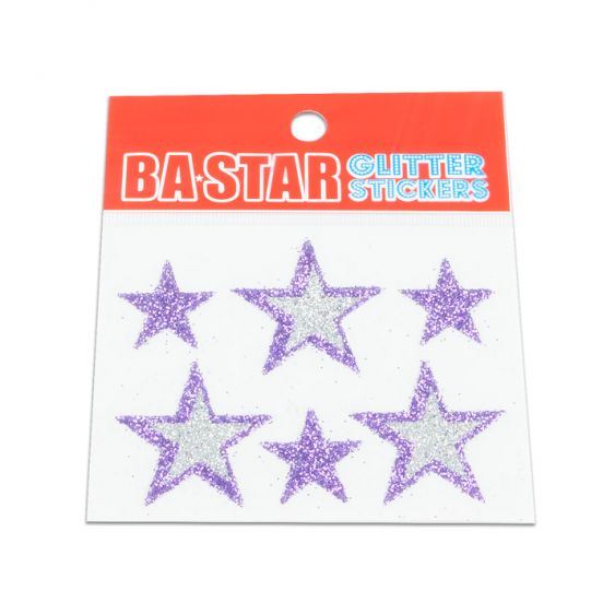 BA Star Glitter Stickers